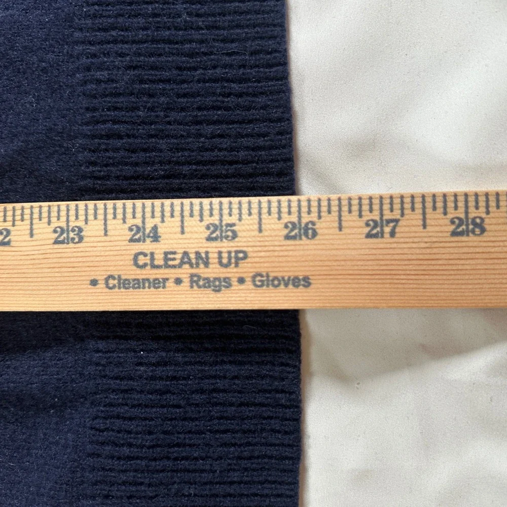 J.Crew Mens XXL‎ Navy Blue 100% Lambswool Shawl Collar Button Sweater 21943
